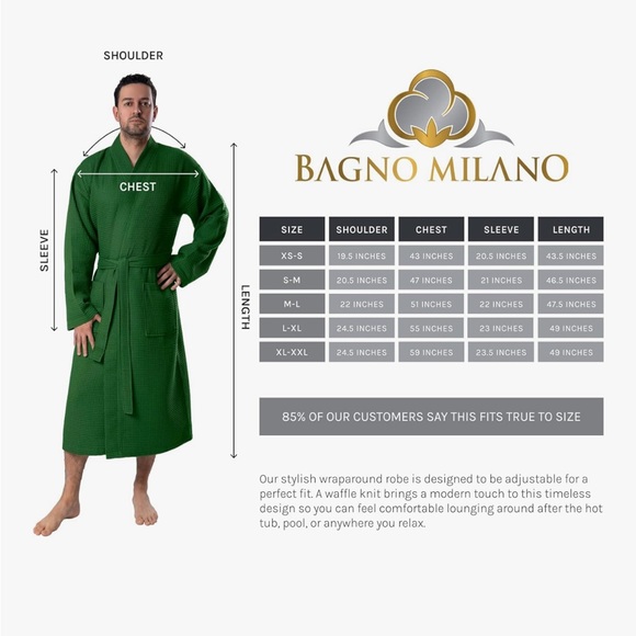 Gray Waffle Knit Robe - Picture 5 of 6